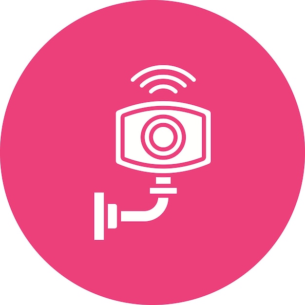 Surveillance icon vector image Can be used for Smart City