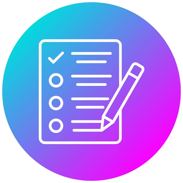Survey Vector Illustration Style (Vector illustratie stijl van de enquête)