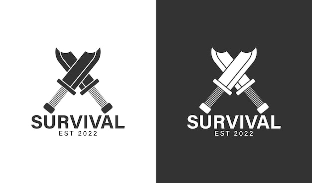 survival brand logo simple design