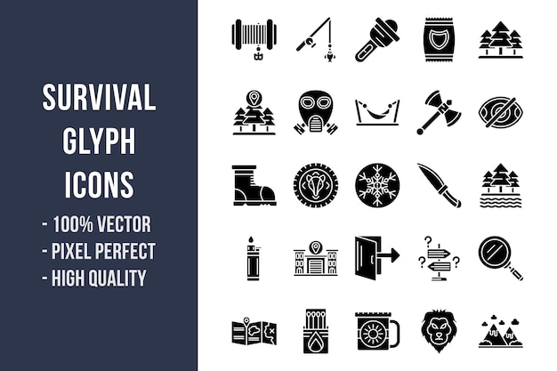 Survival Glyph Icons