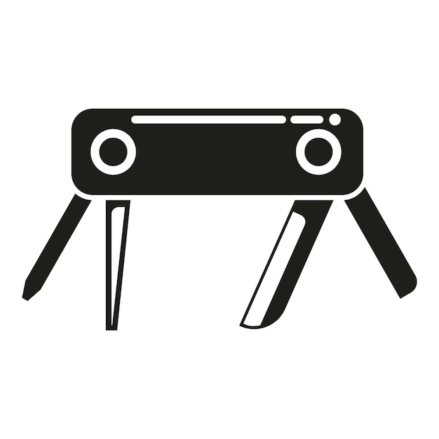 Survival multitool pictogram eenvoudige vector zakmes Zwitsers gereedschap