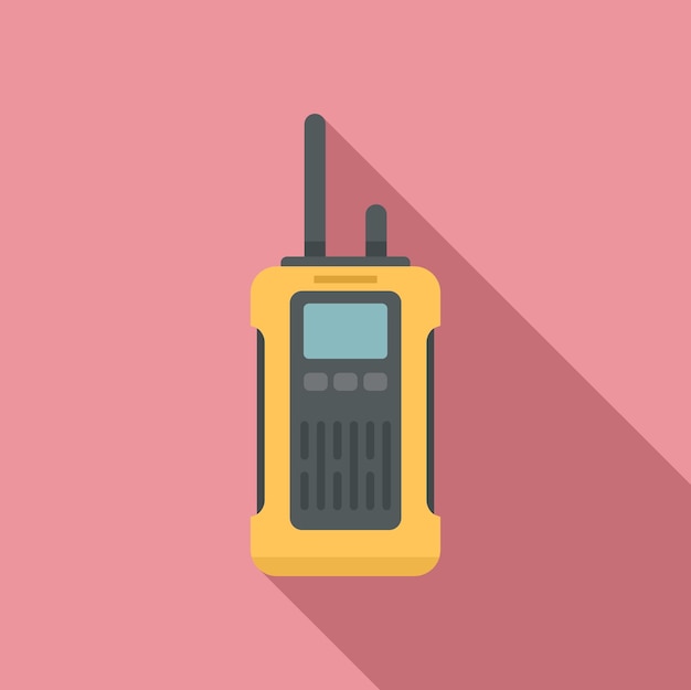 Vector survival walkie talkie icon flat illustration of survival walkie talkie vector icon for web design