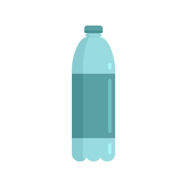 Survival waterfles pictogram Vlakke afbeelding van survival waterfles vector pictogram geïsoleerd op een witte achtergrond