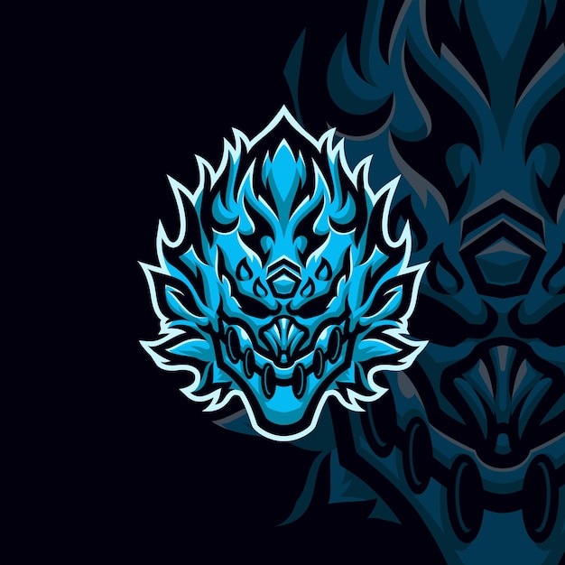 Susanoo masscot logo esport premium vector