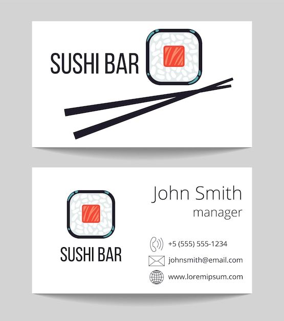 Vector sushi bar