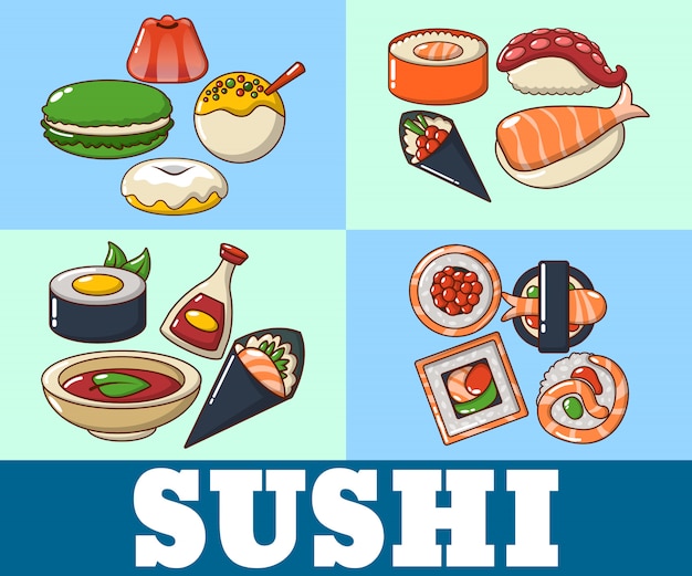 Banner di concetto di sushi