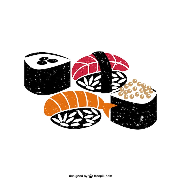 Sushi eten vector