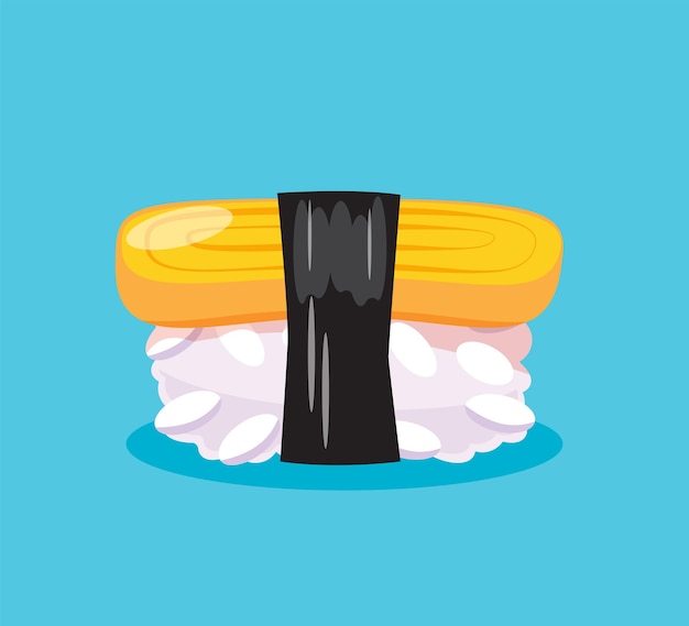 Sushi isolated element vector illustration