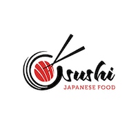 Sushi japanese food restaurant logo design inspiration template