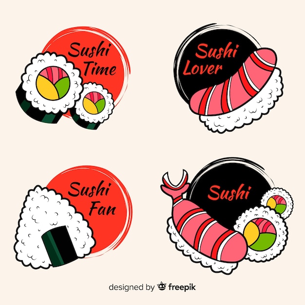 Sushi label collectie