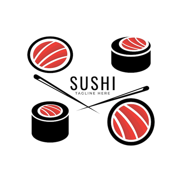 sushi logo vector template