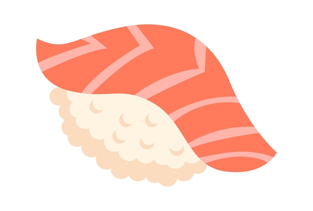 Sushi met zalm Vector illustratie