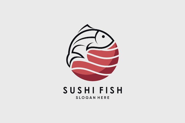 ベクトル sushi onigiriのロゴデザインレストランアイコンのベクトルイラストクリエイティブなアイデア