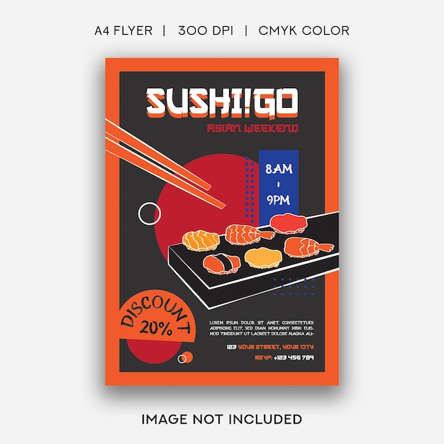 Sushi Restaurant Flyer