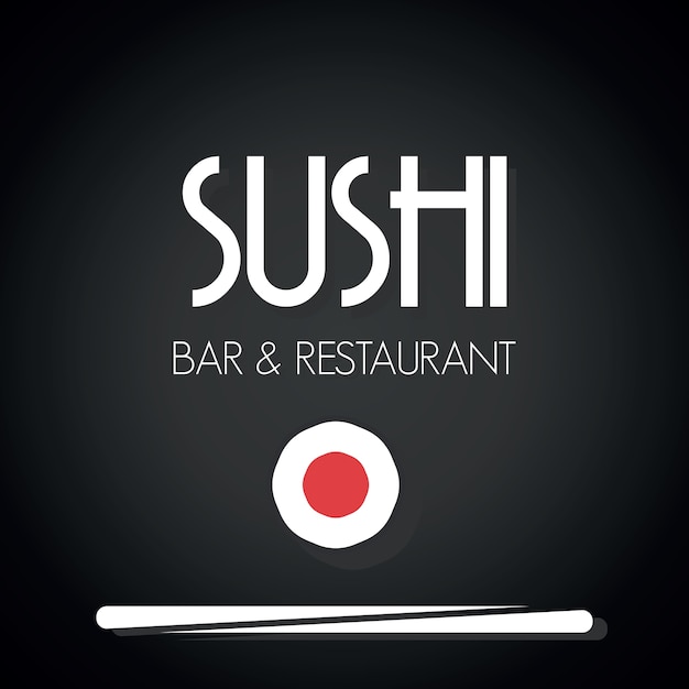 Vettore carta del menu del ristorante di sushi