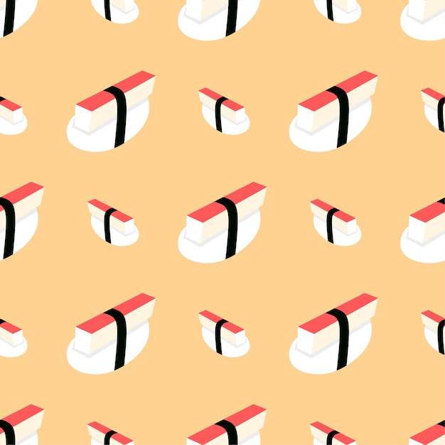 寿司のシームレスなパターン