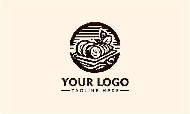 Sushi Vector Logo Design Artistic Japanese Cuisine Emblem for Restaurants and More