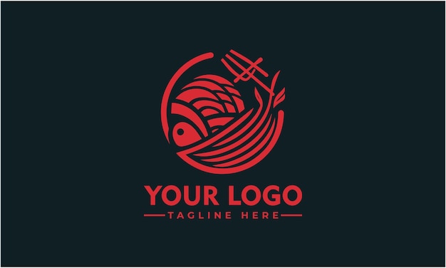 Sushi Vector Logo Design Kunstzinnig Japans Keuken Emblem voor Restaurants en Meer