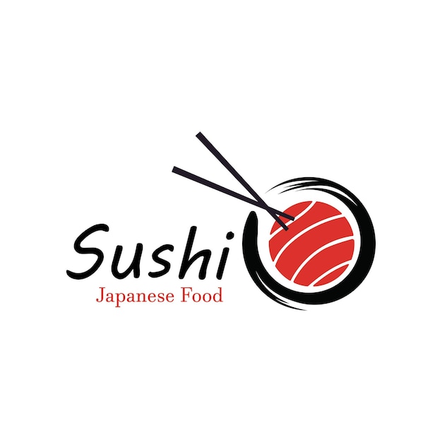 Sushi vector logo sjabloon of Japanse specialiteiten