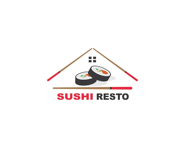 Sushi vector pictogram label illustratie ontwerp