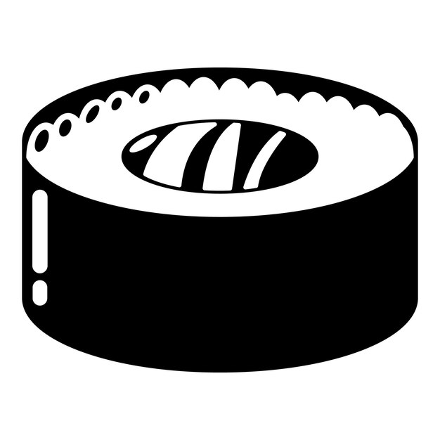 Vector sushi vis pictogram eenvoudige illustratie van sushi vis vector pictogram voor web