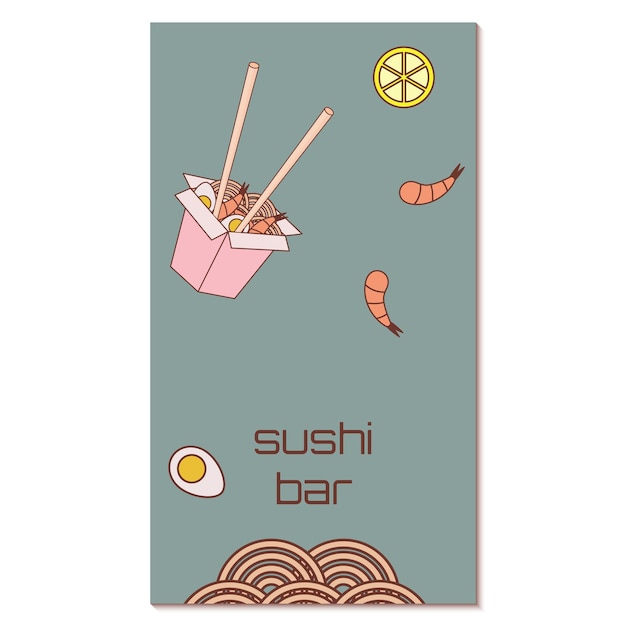 Vector sushibar-flyer