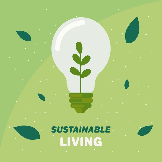 Sustainable living poster