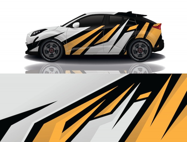 Suv auto sticker wrap illustratie