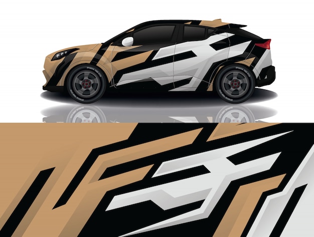 SUV auto sticker wrap illustratie