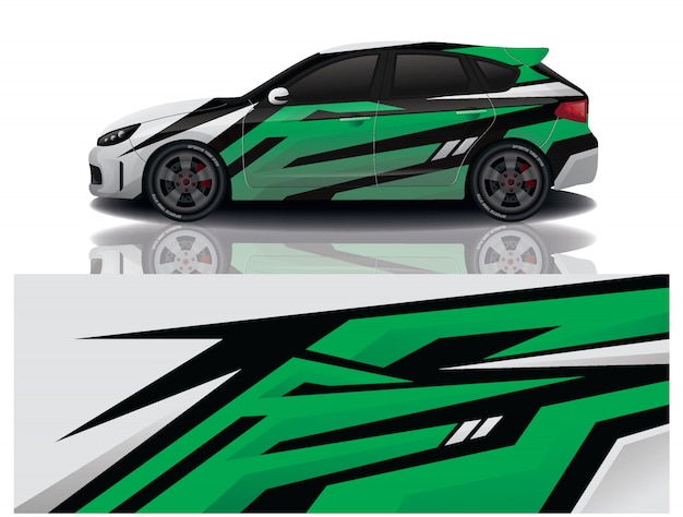 Suv auto sticker wrap illustratie