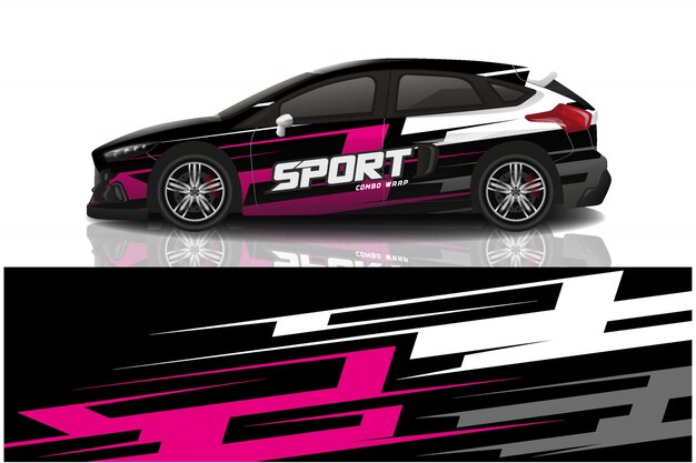 SUV auto sticker wrap illustratie