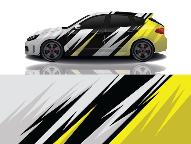 Suv auto sticker wrap illustratie