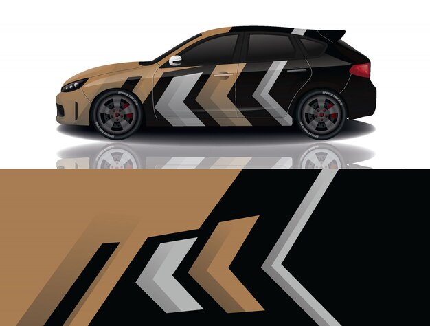 SUV auto sticker wrap illustratie