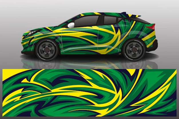 Suv auto sticker wrap illustratie