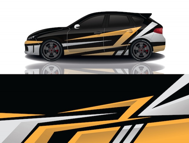 SUV auto sticker wrap illustratie