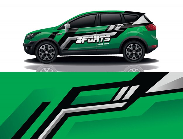 Suv auto sticker wrap illustratie