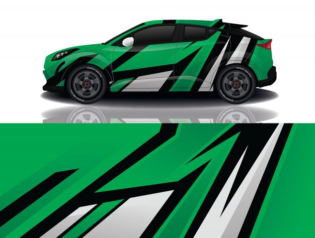 Suv auto sticker wrap illustratie