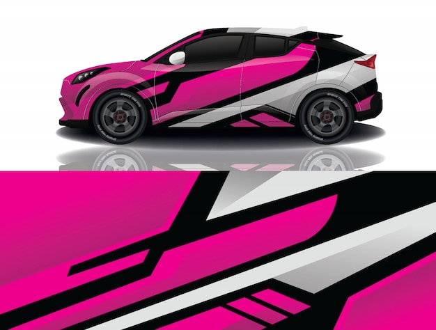 SUV auto sticker wrap illustratie