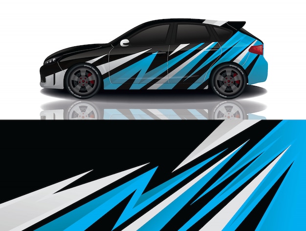 SUV auto sticker wrap illustratie