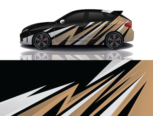 Vector suv auto sticker wrap illustratie