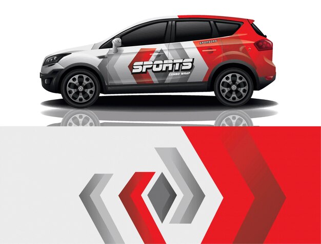 Suv auto sticker wrap ontwerp