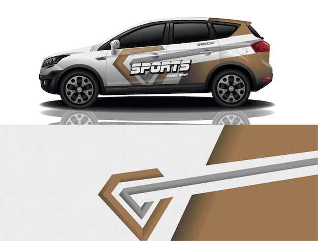 Vector suv auto sticker wrap ontwerp