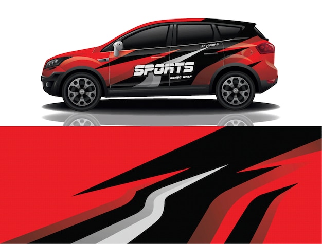 Suv auto sticker wrap ontwerp