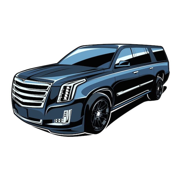 Vector suv car crossover black vehicle