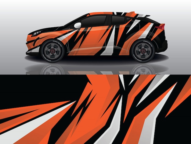 Suv car decal wrap design