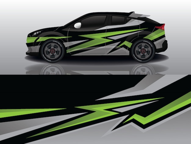 Suv car decal wrap design