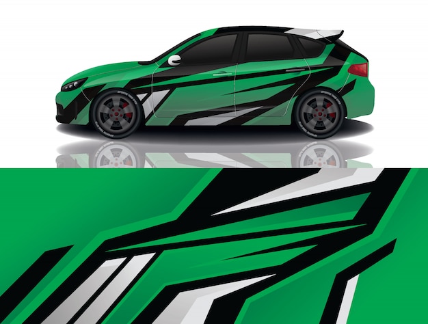 suv car decal wrap illustration