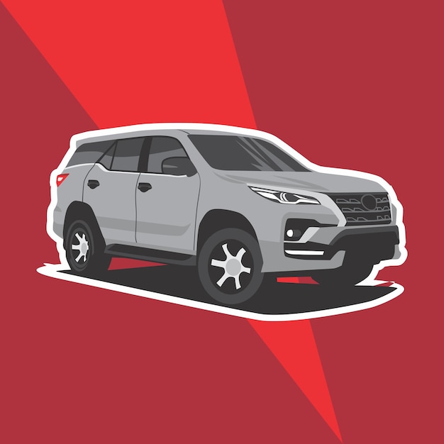 suv car vector art premium