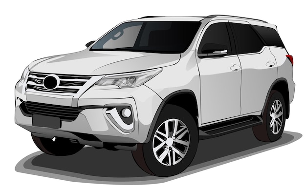 Suv car vector template design