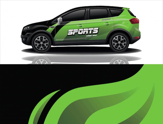 Suv car wrapping decal design